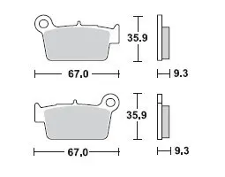 Placute frana offroad TRW Lucas MCB739EC