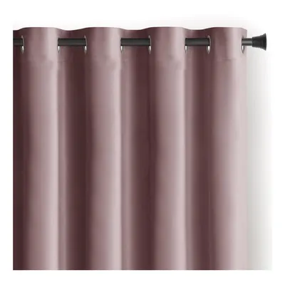 Draperie maro deschis dimout (semi-opacă) din catifea 140x245 cm Eyelets – Restilo