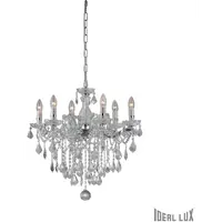 candelabru Florian, 6 becuri, dulie E14, D:600 mm, H:770/1200 mm, Crom
