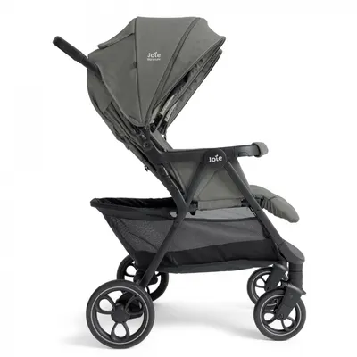 Carucior pentru gemeni Joie Estrella Evergreen cu suspensii, spatar reglabil, suport picioare ajustabil