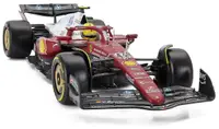 Model de colecție Bburago Mașini de curse - Ferrari SF-25 #44 L. Hamilton Formula 1 Monza Italy Gp (2025) (with driver figure and showcase)