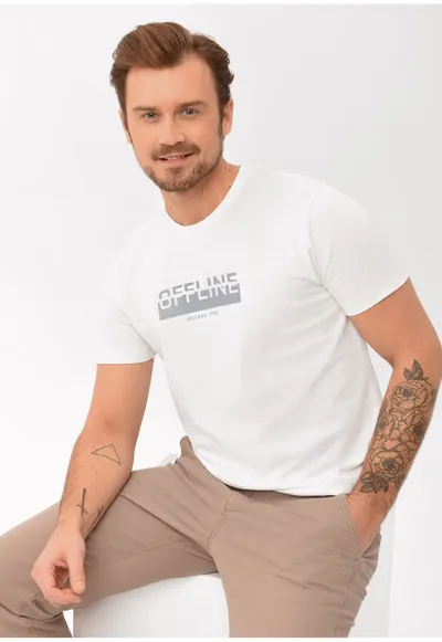 Tricou T-Often pentru barbati din bumbac - Comfort Fit - 46974 - Alb