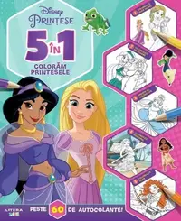 Disney. Prințese. 5 în 1. Colorăm prințesele - Paperback brosat - Disney