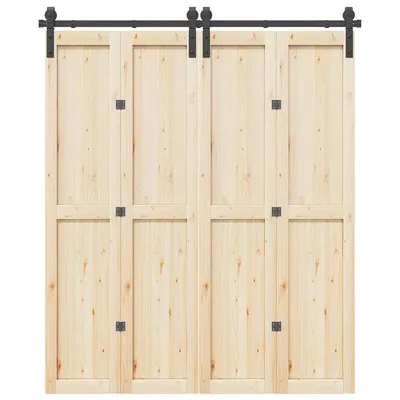 Gossi set feronerie pentru usa glisanta, negru, 183 cm, otel