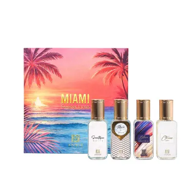 Set Miami Sunset Luxe by Ahmed Al Maghribi, Unisex, 4 x 15 ml