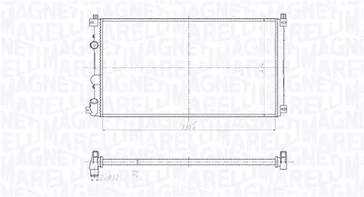 Radiator racire motor potrivit NISSAN INTERSTAR; OPEL MOVANO A; RENAULT MASTER II 1.9D-3.0D 07.98