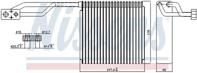 Evaporator aer conditionat potrivit CHRYSLER PT CRUISER 1.6-2.4 06.00-12.10