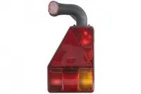 Stop spate stanga EARPOINT (12V, cu intermitent, cu far ceata, cu stop, lumina de parcare, reflector triunghiular, cu lampa cu brat extensibil, suruburi, numar de conexiuni: 5, conector: Bayonet 5PIN)