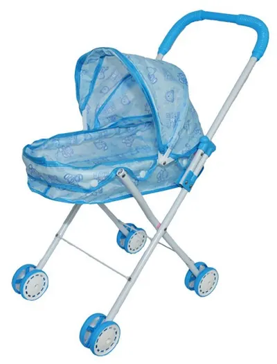 Cărucior pentru păpuși Raya Toys - Albastru