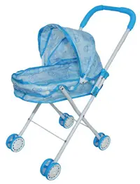 Cărucior pentru păpuși Raya Toys - Albastru