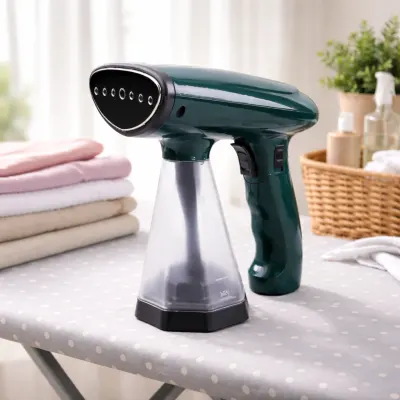 Aparat de calcat cu abur vertical RAF R-1277 1600W, verde