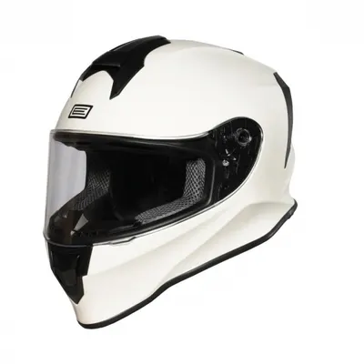 Casca moto integrala pentru copii Origine Dinamo Solid Kids, culoare alb lucios, marime YS