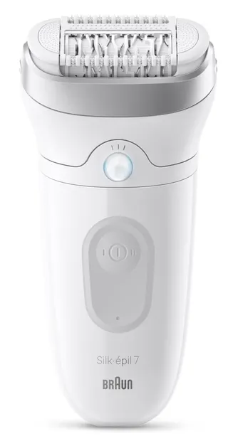 Epilator Braun - SE 7-000, 2 viteze, alb/argintiu
