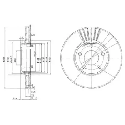 Disc frana DELPHI BG2745