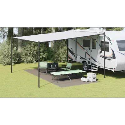 vidaXL Covoare pentru Cort Manual Gri deschis 550 x 250 cm Polietilenă
