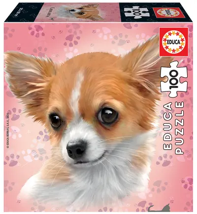 Puzzle cu 100 de piese în mini cutie tip cub