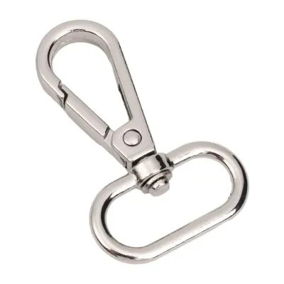Carabină breloc cu cap rotativ - model 3 argintiu (set 100 buc) - Default Title
