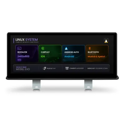 Navigatie BMW Seria 5 G30 (2017-2022), Linux OS OEM, Varianta EVO, CarPlay Android Auto Wireless, MirrorLink, Camera AHD, 12.3 Inch