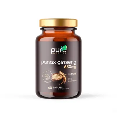 Panax ginseng – Performanta adaptogena - 60cps PureOrganics