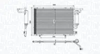 Radiator AC condensator cu uscator potrivit FORD B-MAX, FIESTA VI, KA+ III, TOURNEO COURIER B460, TRANSIT COURIER B460, TRANSIT COURIER B460 MINIVAN 1.2-1.6 06.08-