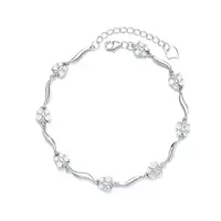 Bratara din argint 925 pentru dama, JW1605, model fluturi, placata cu rodiu