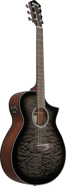 Chitară electro-acustică Ibanez - AEWC Series, AEWC16QA, Transparent Black Sunburst