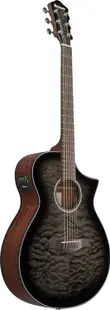 Chitară electro-acustică Ibanez - AEWC Series, AEWC16QA, Transparent Black Sunburst