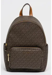 Rucsac cu model monograma Tanner - Negru/Maro