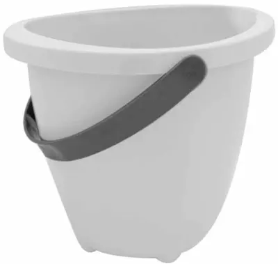 Elegant BabyJem găleată de clătire - Alb, 11 l
