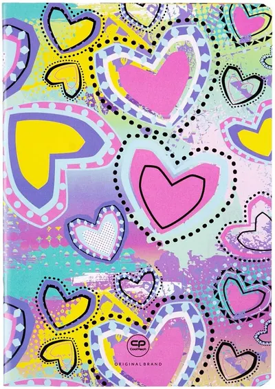 Caiet Cool Pack Pastel Hearts - A5, 32 de coli pătrățele mici