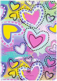Caiet Cool Pack Pastel Hearts - A5, 32 de coli pătrățele mici