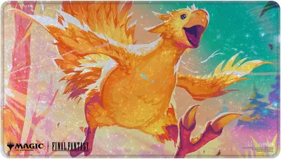 Covoraș pentru jocuri de cărți Ultra Pro - MTG: Final Fantasy x Universes Beyond, Traveling Chocobo (Golden) Holofoil Playmat