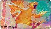 Covoraș pentru jocuri de cărți Ultra Pro - MTG: Final Fantasy x Universes Beyond, Traveling Chocobo (Golden) Holofoil Playmat