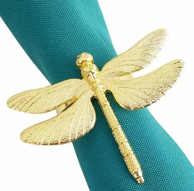Inele de șervețel Morello - Seahorse Gold, 6 buc.