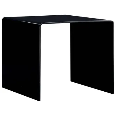 Gossi masuta de cafea, negru, 50x50x45 cm, sticla securizata