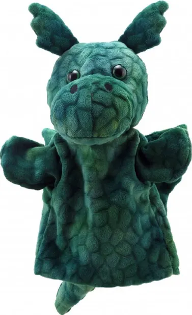Papusa-manusa The Puppet Company - Dragon verde, 25 cm