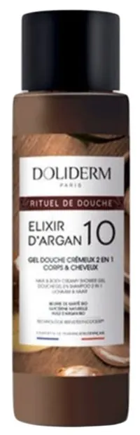 Doliderm Gel de duș 2 în 1 Elixir d'Argan 10, 100 ml