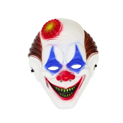 Mască pentru Halloween, Goodmark, model clovn înfricoșător, cu zâmbet malefic, one size