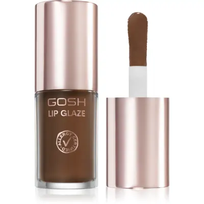 GOSH COPENHAGEN Lip Glaze lip gloss culoare 003 Dark Chocolate 5.5 ml