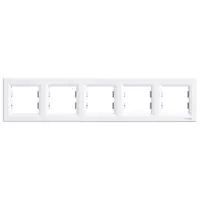 Placa ornament 5 module alba Asfora