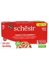 Schesir Ton/Creveti In Jelly 6X50 g