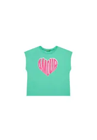 Tricou pentru fete 3JERC10PB - Bumbac - Verde - Verde