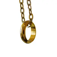 Lantisor Lord of the Rings - The One Ring (placat cu aur)