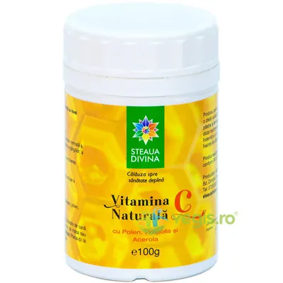 Vitamina C Naturala cu Polen, Propolis si Acerola 100g