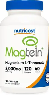 Magtein Magnesium L-Threonate, 120 capsule , Nutricost