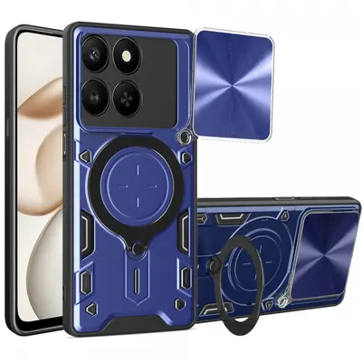 Husa pentru Honor 400 Smart 4G / X7d 4G / 400 Smart 5G, Techsuit, CamGuard Pro, Albastra