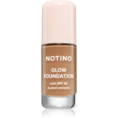 Notino Glow Foundation With SPF 50 & Plant Extracts make-up pentru luminozitate SPF 50 02 Medium Deep Cool 30 ml