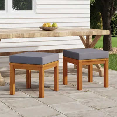 Gossi scaune gradina cu perne, 2 buc., 40x40x42 cm lemn masiv acacia