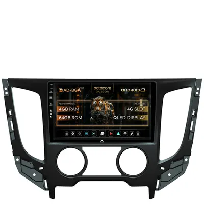 Navigatie Mitsubishi L200 (2014-2020), Android, A-Octacore 4GB RAM + 64GB ROM, 9 Inch - AD-BGA9004+AD-BGRKIT273