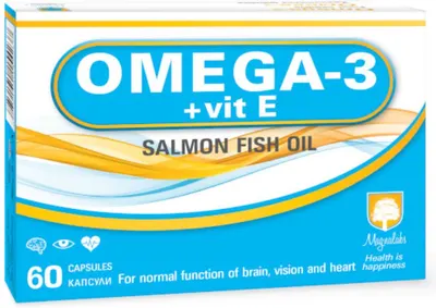 Omega-3 + vit E, 60 capsule, Magnalabs